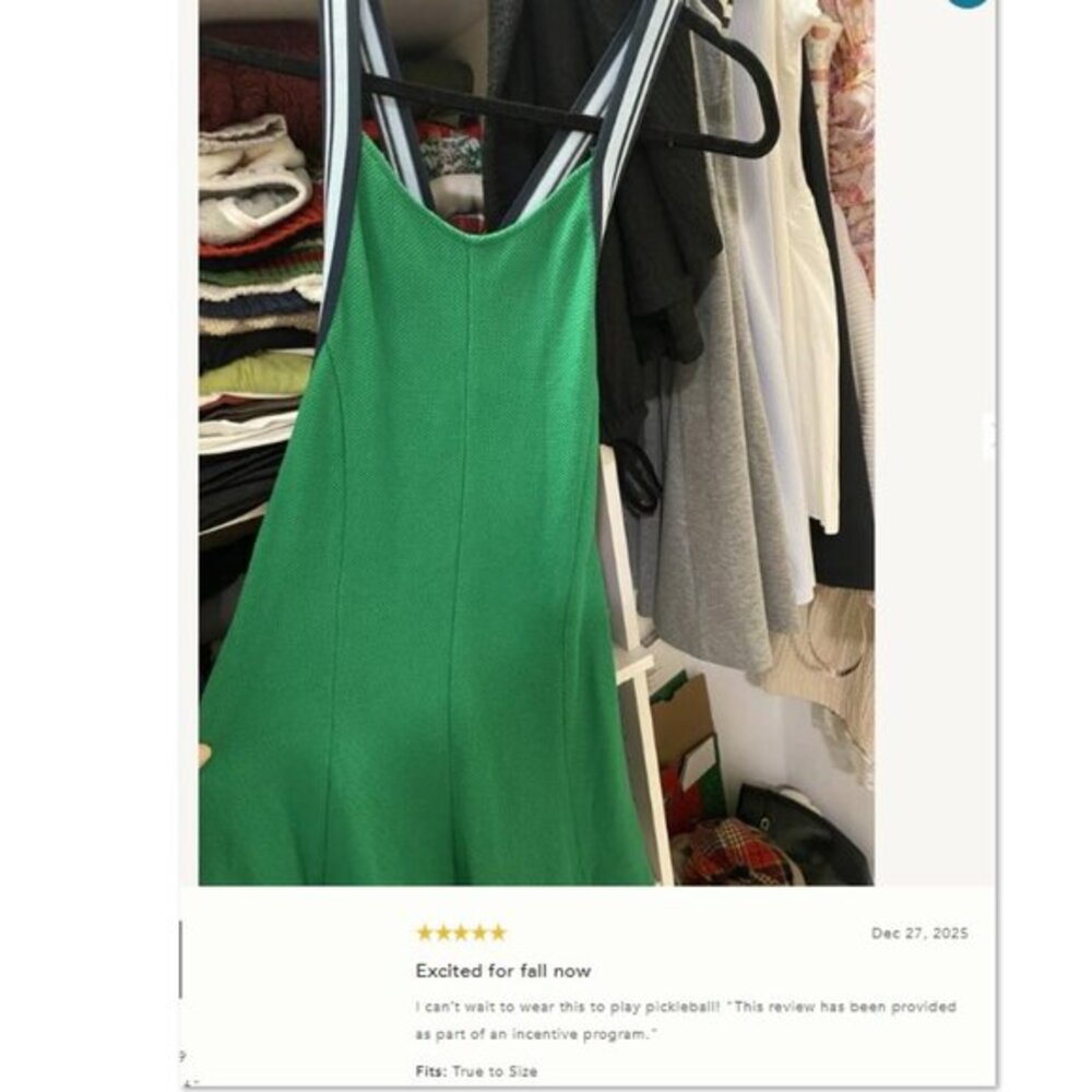 NWT Daily Practice x Anthropologie Crisscross-Back Swing Mini Dress | S - Picture 11 of 11